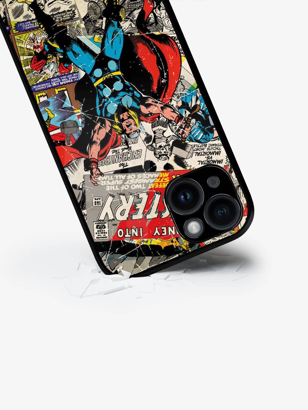 

macmerise Superhero Printed iPhone 15 Back Case Mobile Accessories, Blue
