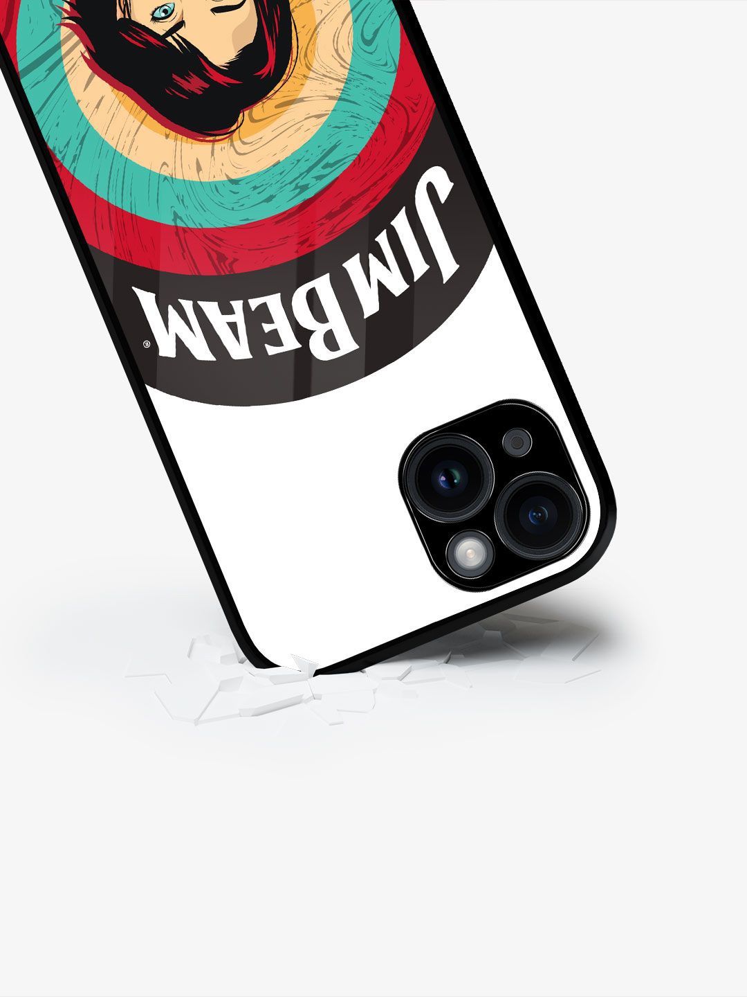 

macmerise Typography Printed iPhone 15 Back Case Mobile Accessories, White