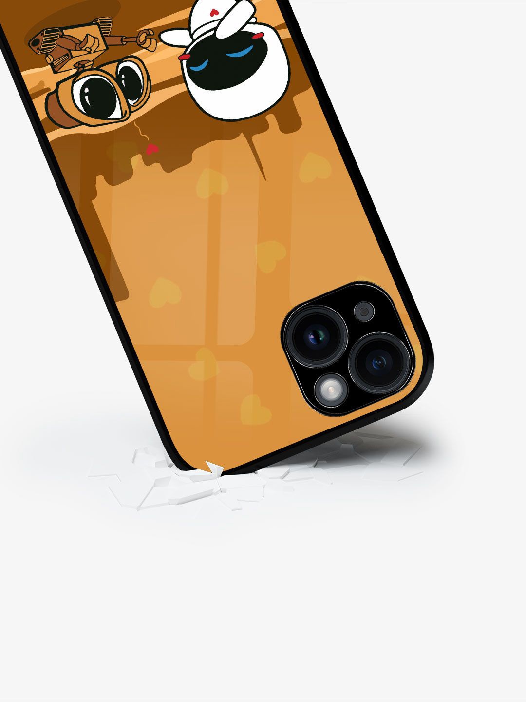 

macmerise Cartoon Characters Printed iPhone 15 Back Case Mobile Accessories, Brown