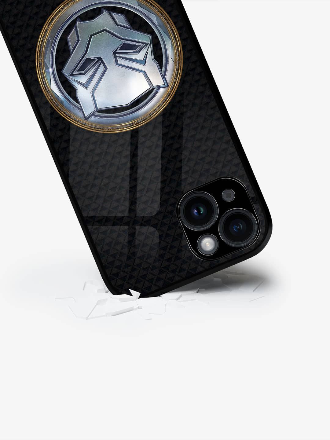 

macmerise Superhero Printed iPhone 15 Plus Back Case Mobile Accessories, Black
