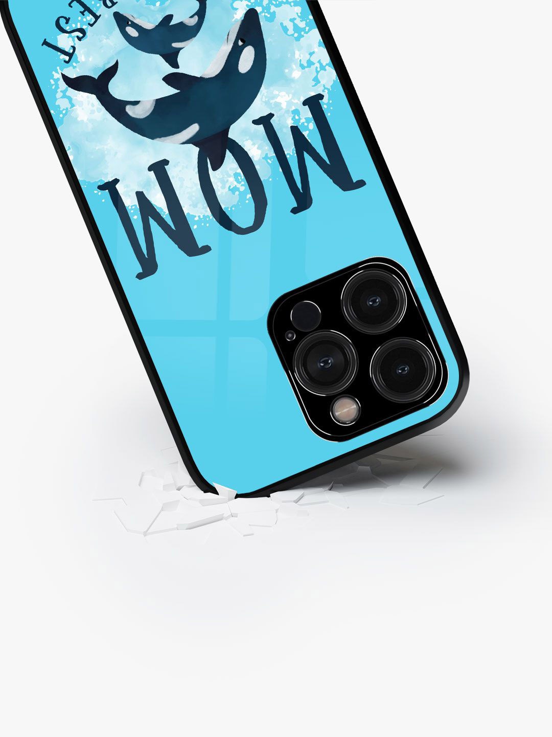 

macmerise Typography Printed iPhone 15 Pro Back Case Mobile Accessories, Blue