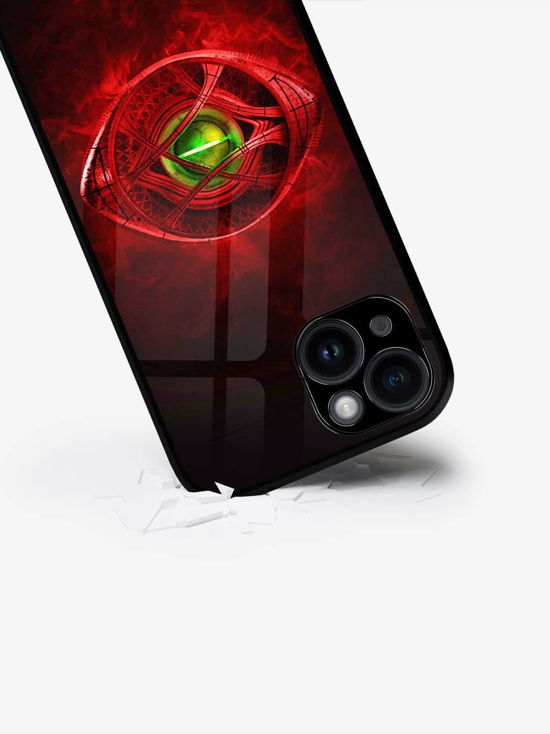 

macmerise Superhero Printed iPhone 15 Back Case Mobile Accessories, Black