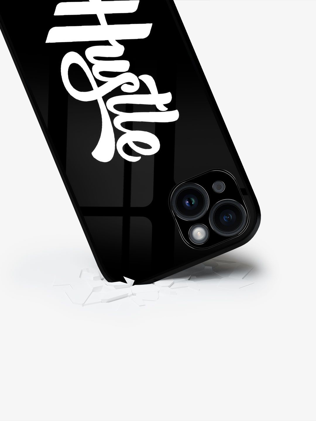 

macmerise Typography Printed iPhone 15 Plus Back Case Mobile Accessories, Black