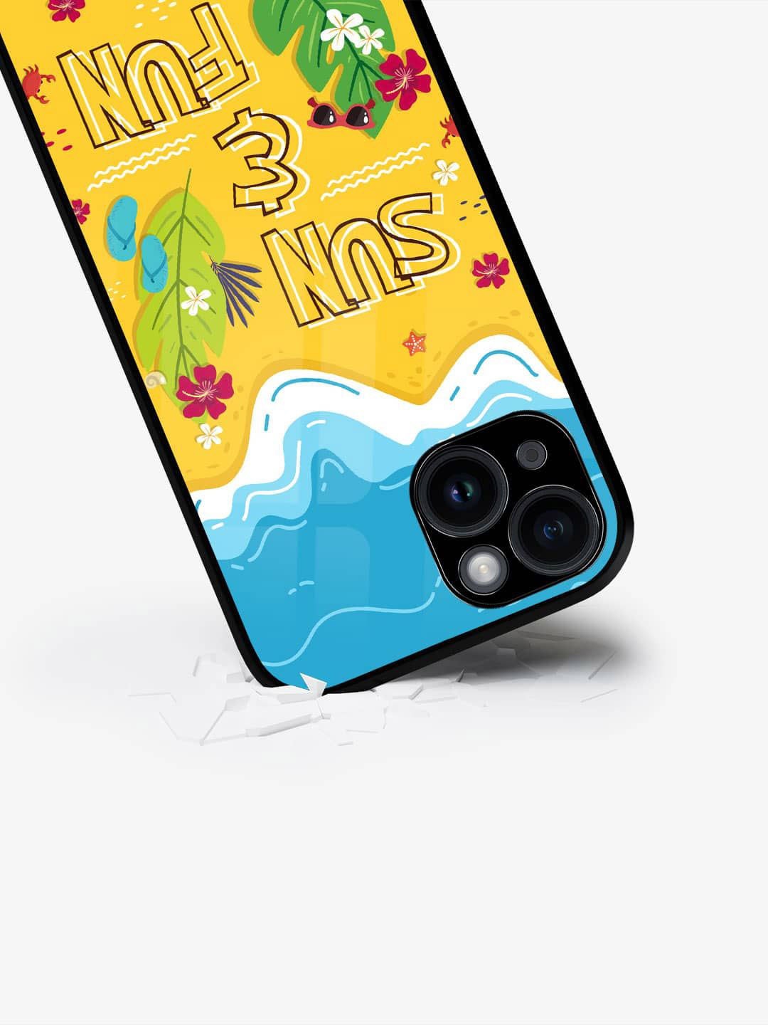 

macmerise Typography Printed iPhone 15 Plus Back Case Mobile Accessories, Yellow