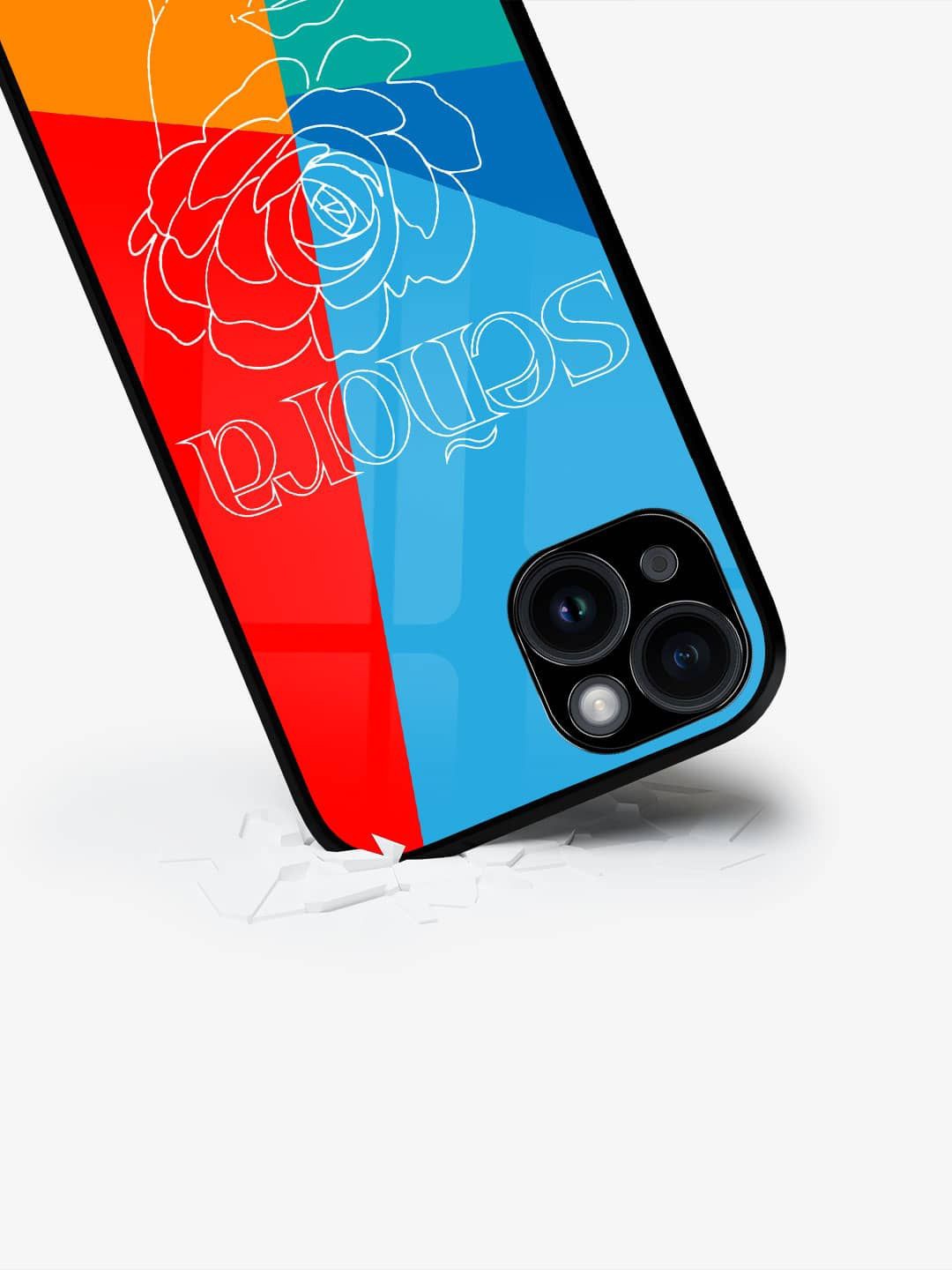 

macmerise Abstract Printed iPhone 15 Back Case Mobile Accessories, Blue