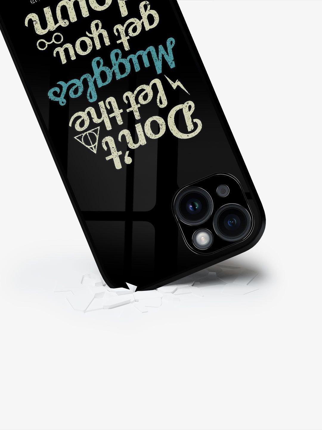 

macmerise Typography Printed iPhone 15 Plus Back Case Mobile Accessories, Black