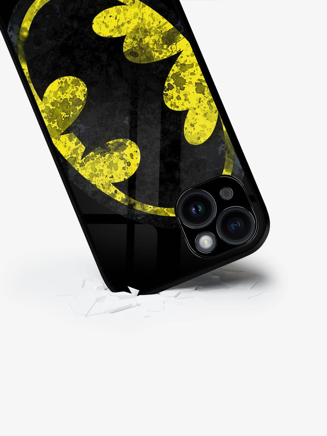 

macmerise Superhero Printed iPhone 15 Back Case Mobile Accessories, Black