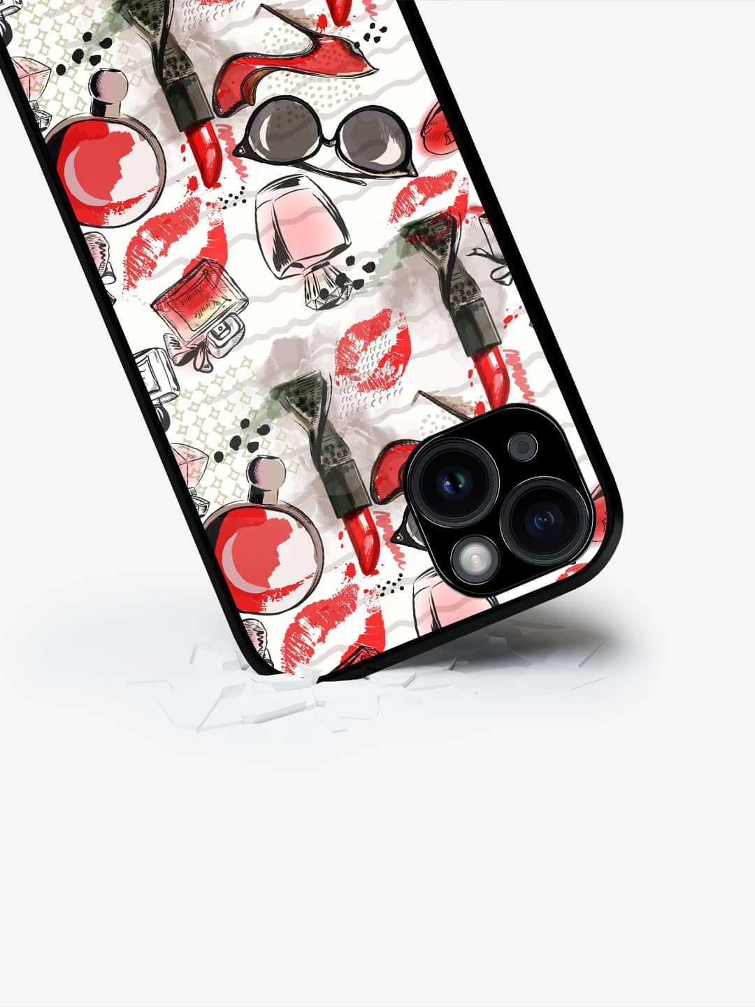 

macmerise Quirky Printed iPhone 15 Back Case Mobile Accessories, White