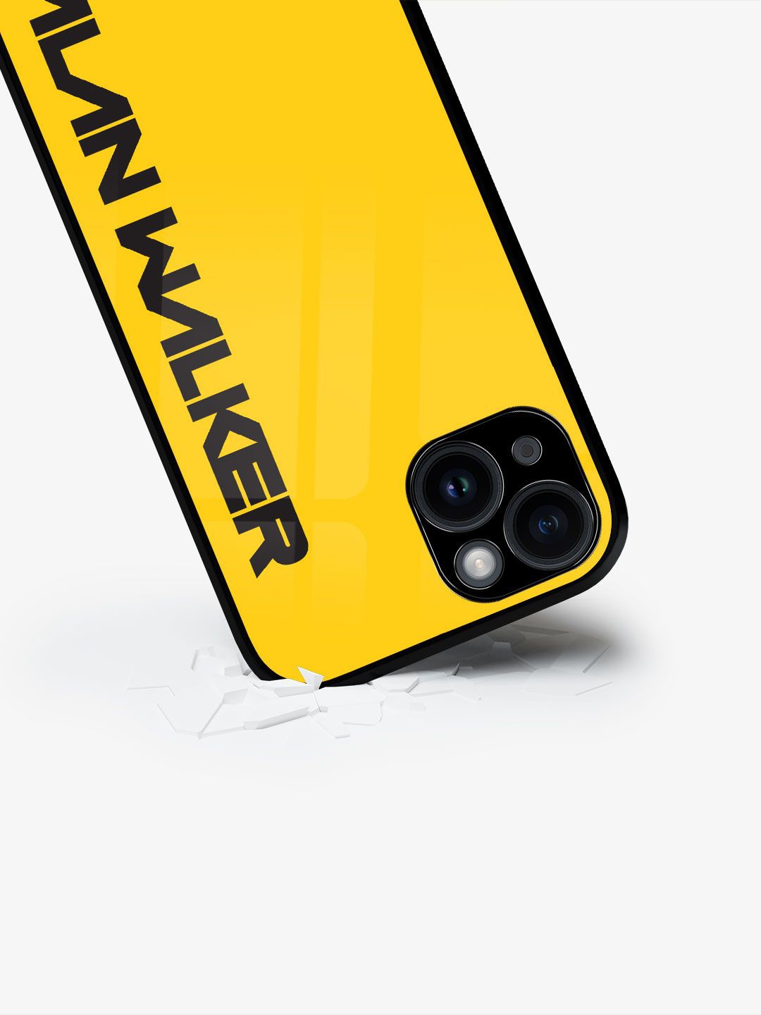 

macmerise Typography Printed iPhone 15 Plus Back Case Mobile Accessories, Yellow