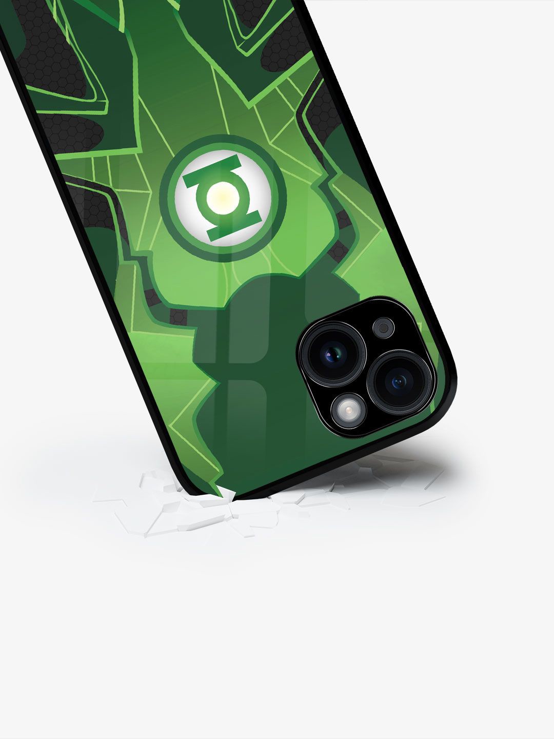 

macmerise Quirky Printed iPhone 15 Back Case Mobile Accessories, Green