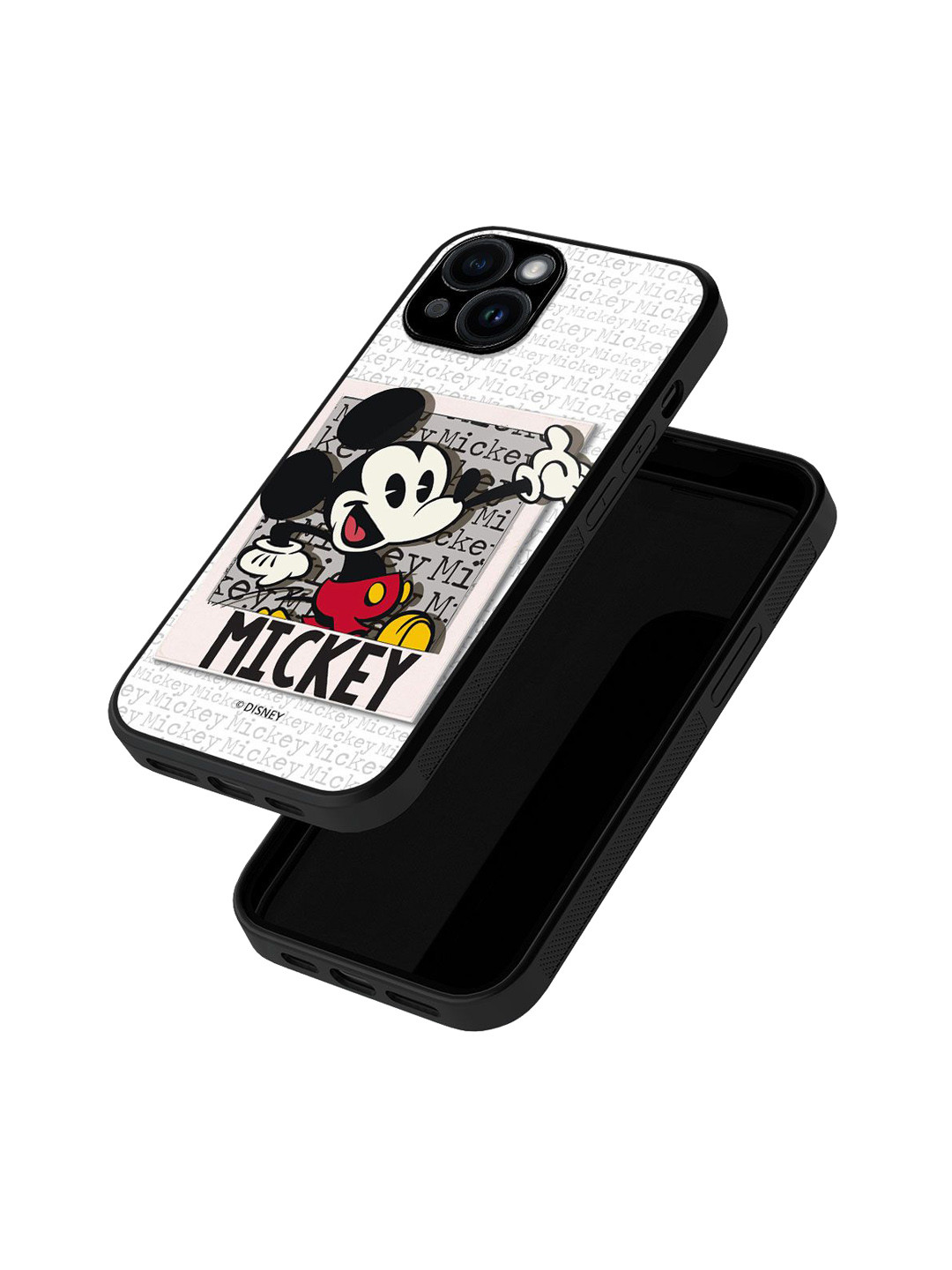 

macmerise Cartoon Characters Printed iPhone 15 Back Case Mobile Accessories, White