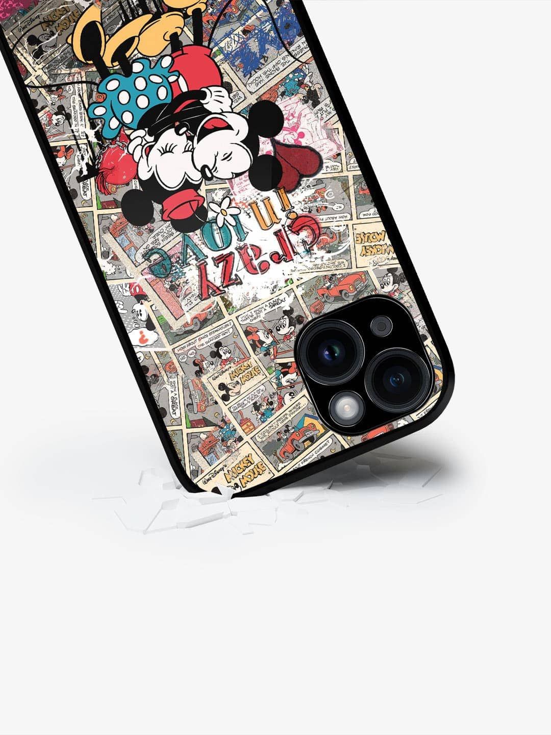

macmerise Cartoon Characters Printed iPhone 15 Back Case Mobile Accessories, Beige