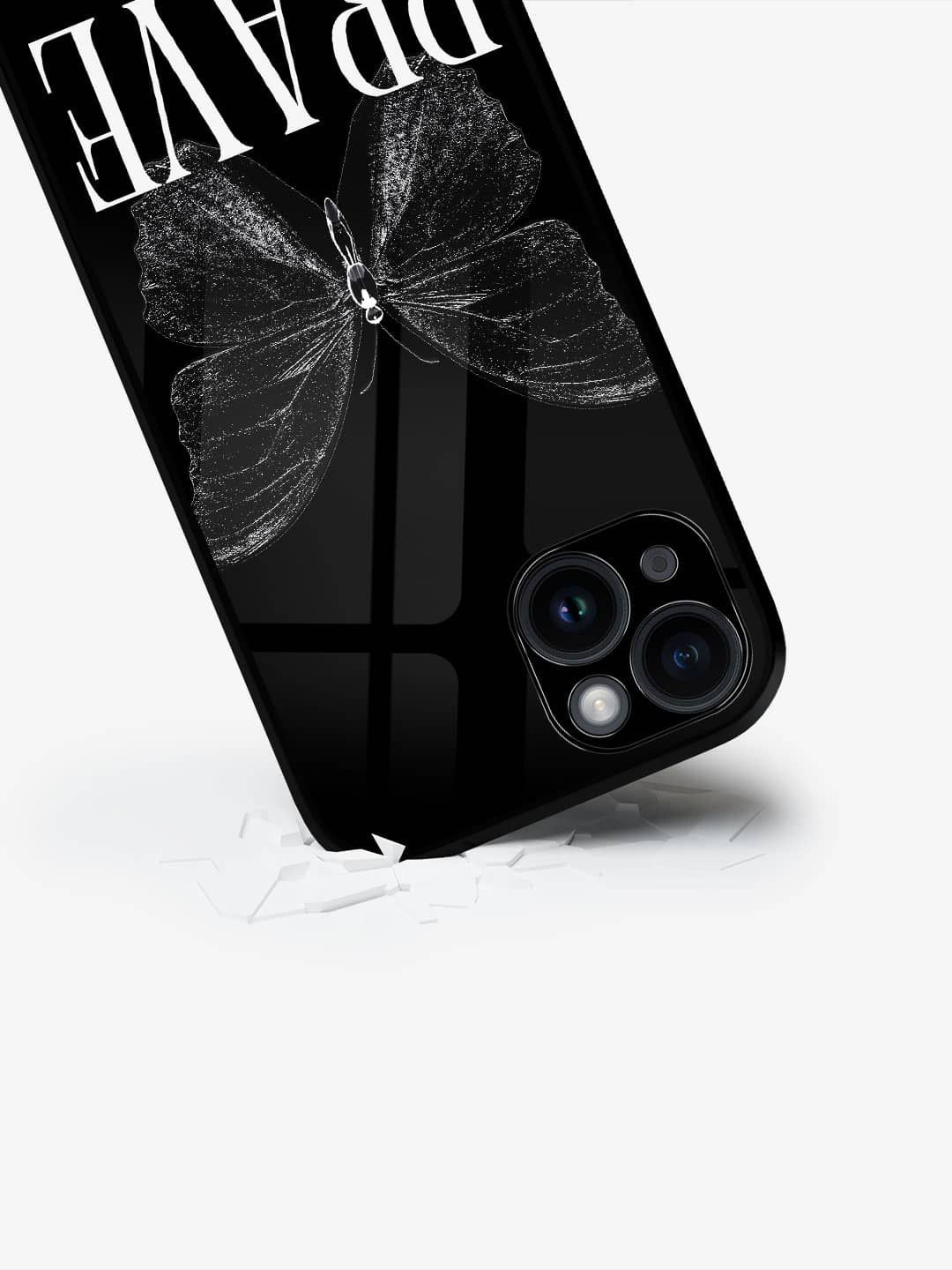 

macmerise Typography Printed iPhone 15 Plus Back Case Mobile Accessories, Black