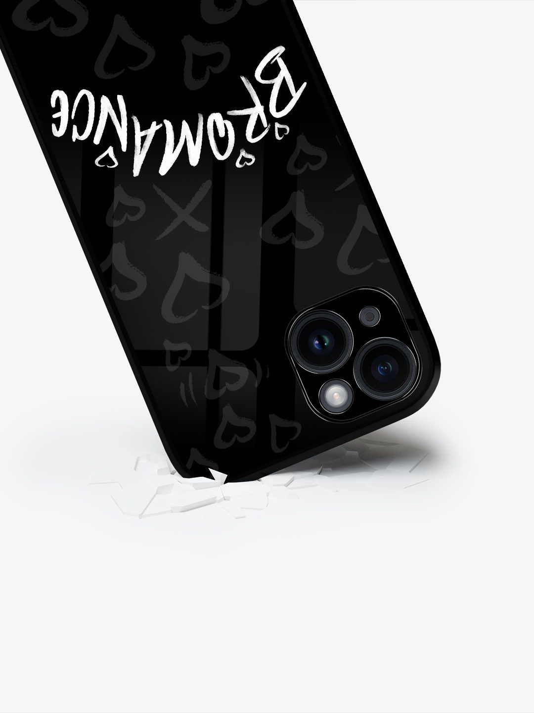 

macmerise Typography Printed iPhone 15 Plus Back Case Mobile Accessories, Black