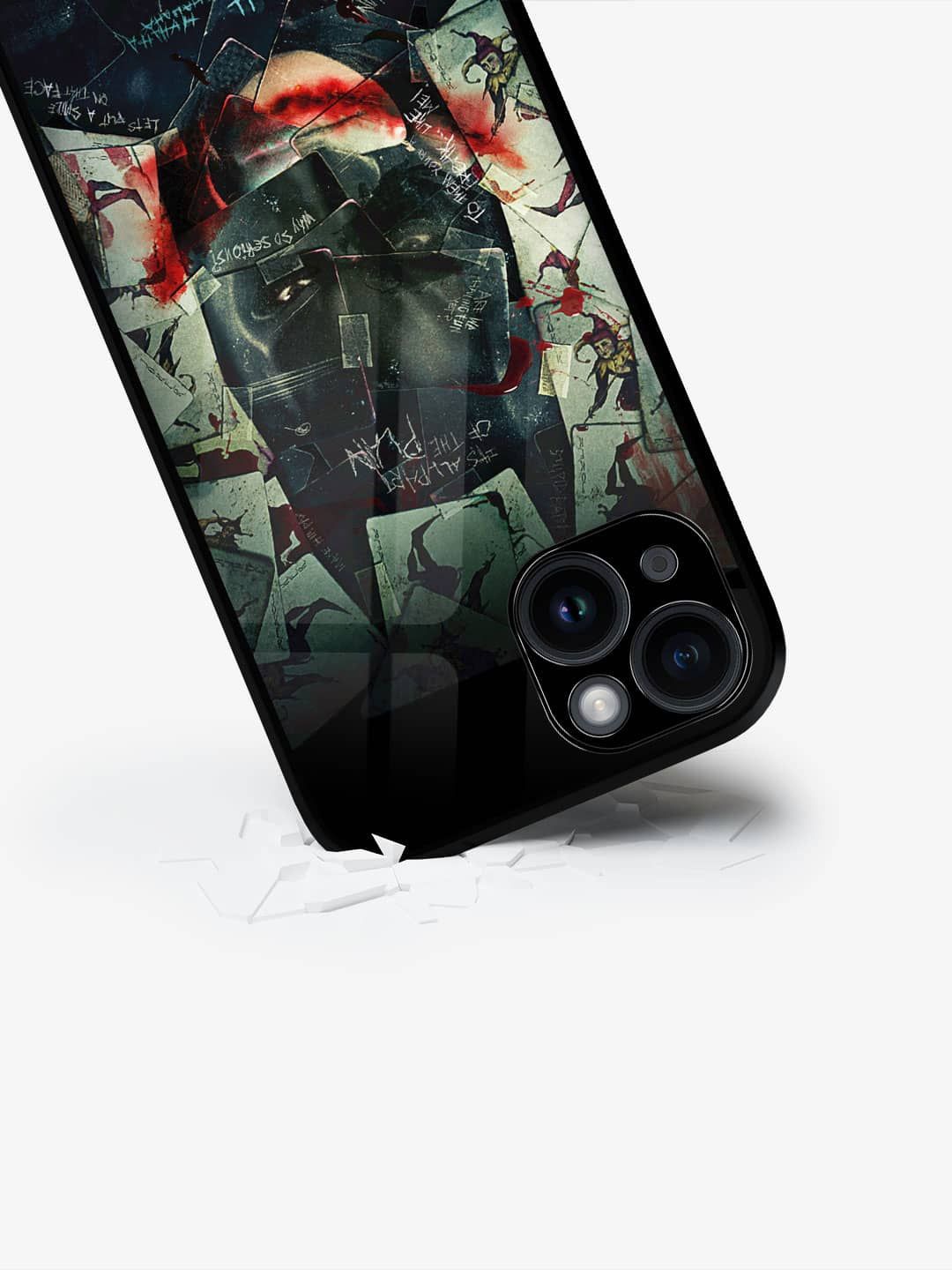

macmerise Superhero Printed iPhone 15 Back Case Mobile Accessories, Black
