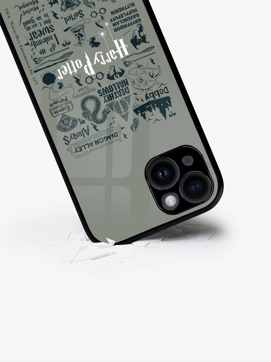

macmerise Typography Printed iPhone 15 Back Case Mobile Accessories, Grey