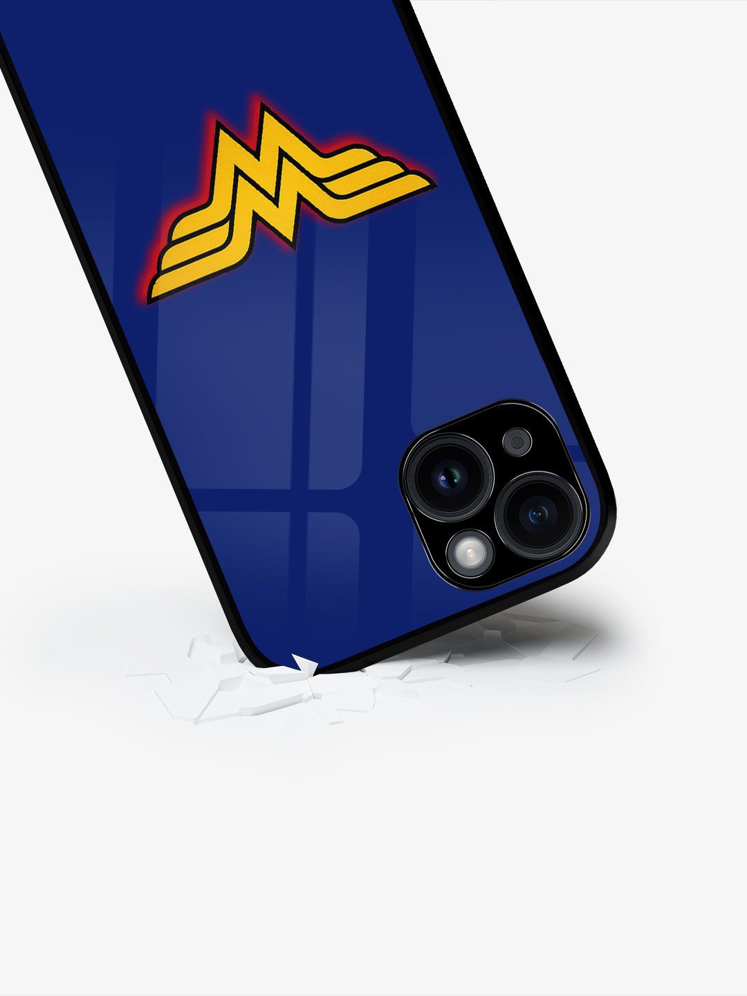 

macmerise Wonder Women Printed iPhone 15 Plus Back Case Mobile Accessories, Blue