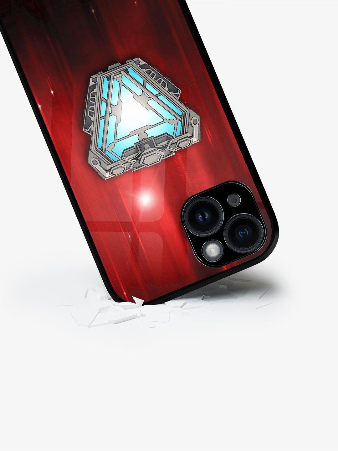 

macmerise Superhero Printed iPhone 15 Back Case Mobile Accessories, Maroon