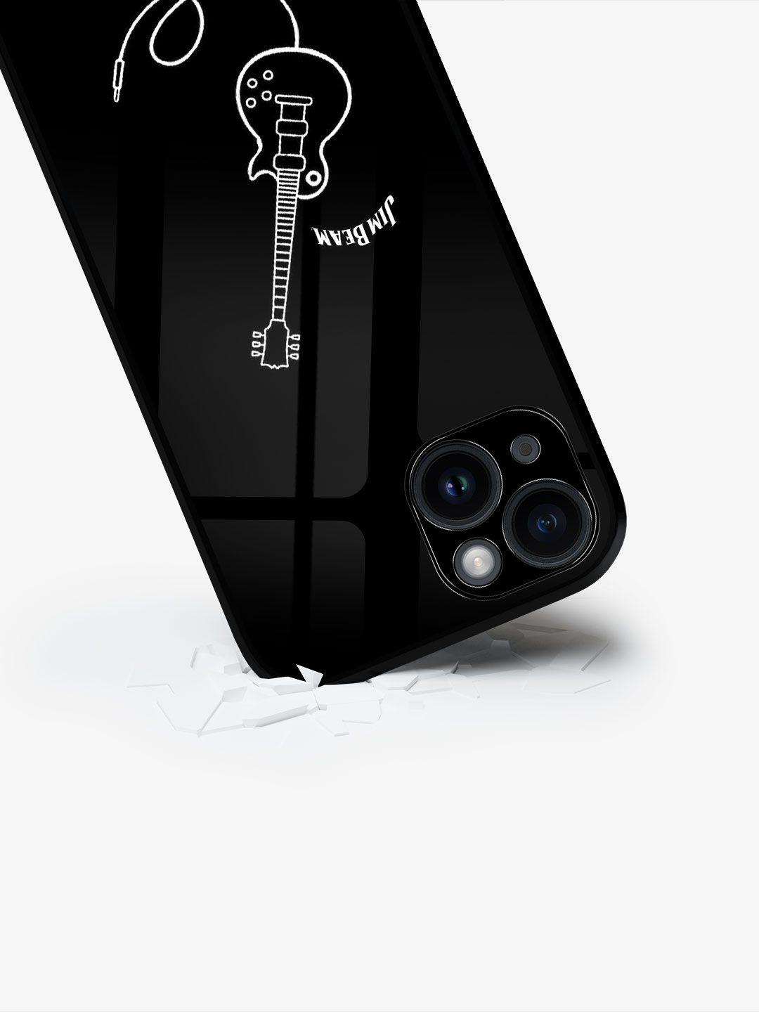 

macmerise Quirky Printed iPhone 15 Back Case Mobile Accessories, Black