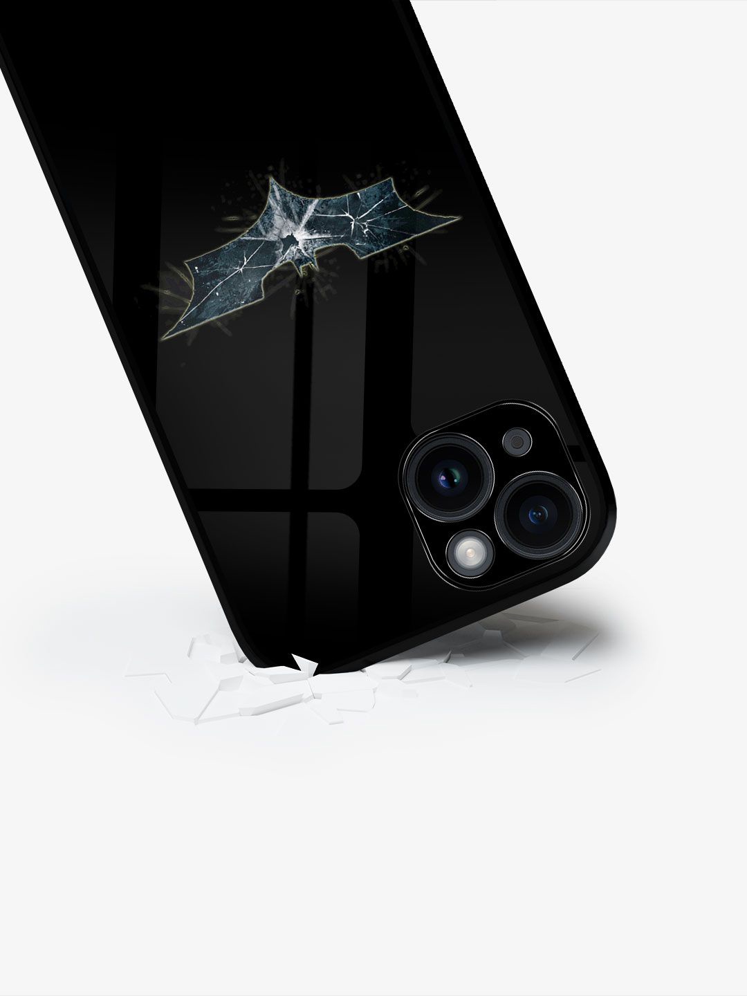 

macmerise Superhero Printed iPhone 15 Plus Back Case Mobile Accessories, Black