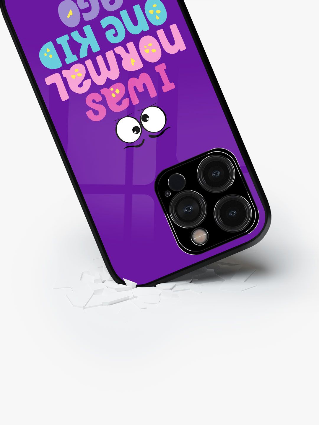 

macmerise Typography Printed iPhone 15 Pro Back Case Mobile Accessories, Purple