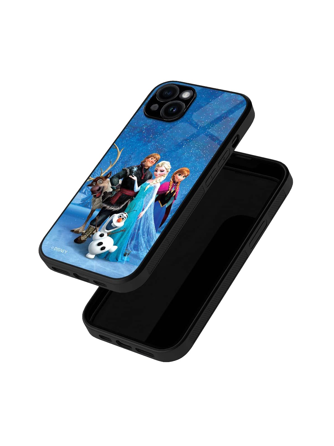 

macmerise Cartoon Characters Printed iPhone 15 Plus Back Case Mobile Accessories, Blue
