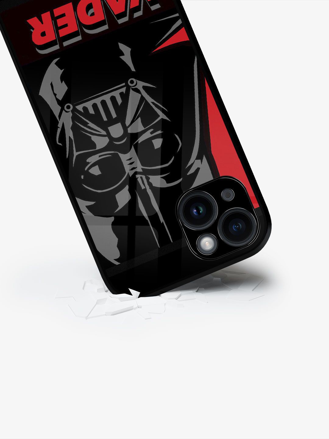 

macmerise Superhero Printed iPhone 15 Plus Back Case Mobile Accessories, Black