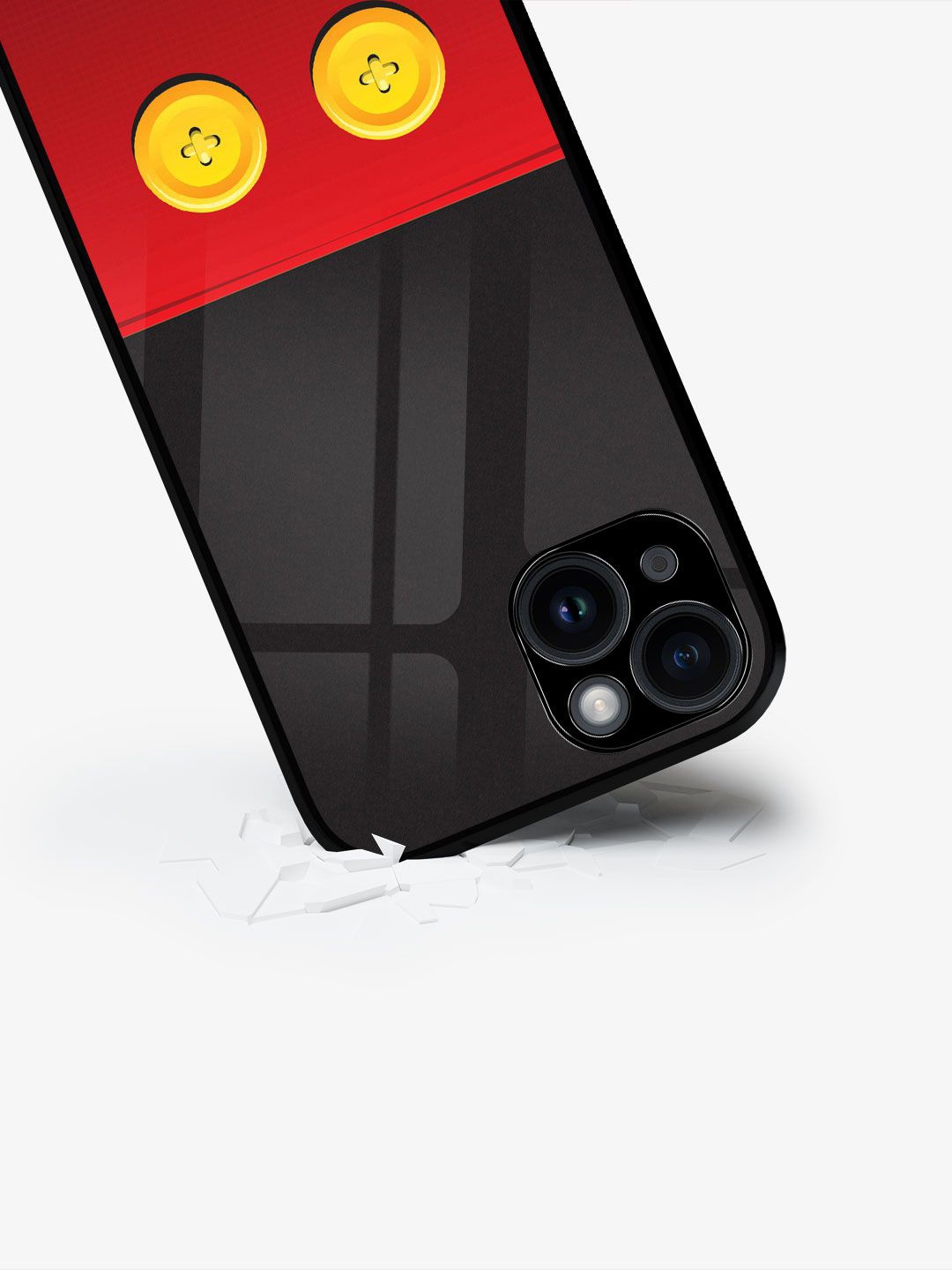 

macmerise Abstract Printed iPhone 15 Plus Back Case Mobile Accessories, Black
