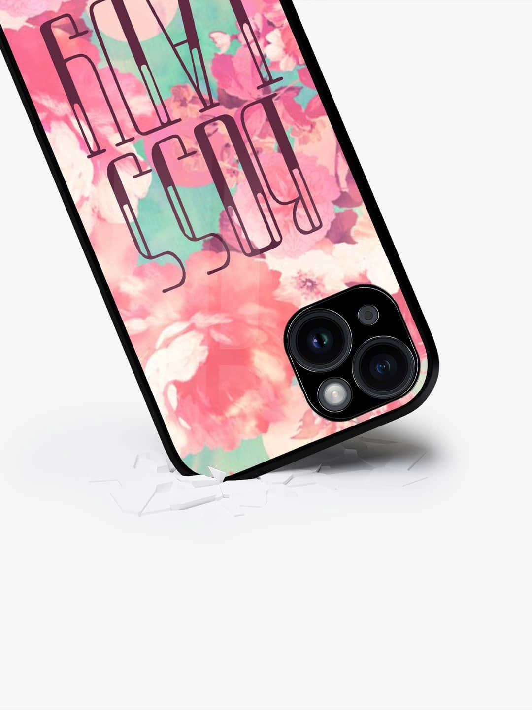 

macmerise Typography Printed iPhone 15 Back Case Mobile Accessories, White