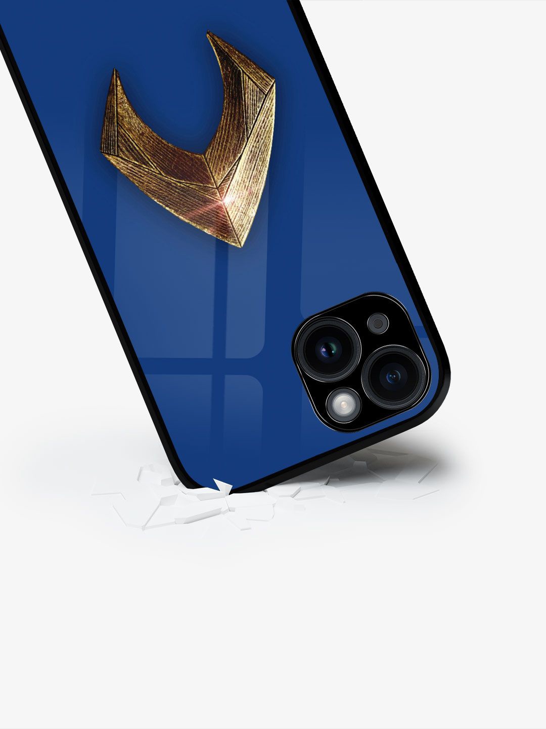 

macmerise Superhero Printed iPhone 15 Back Case Mobile Accessories, Blue