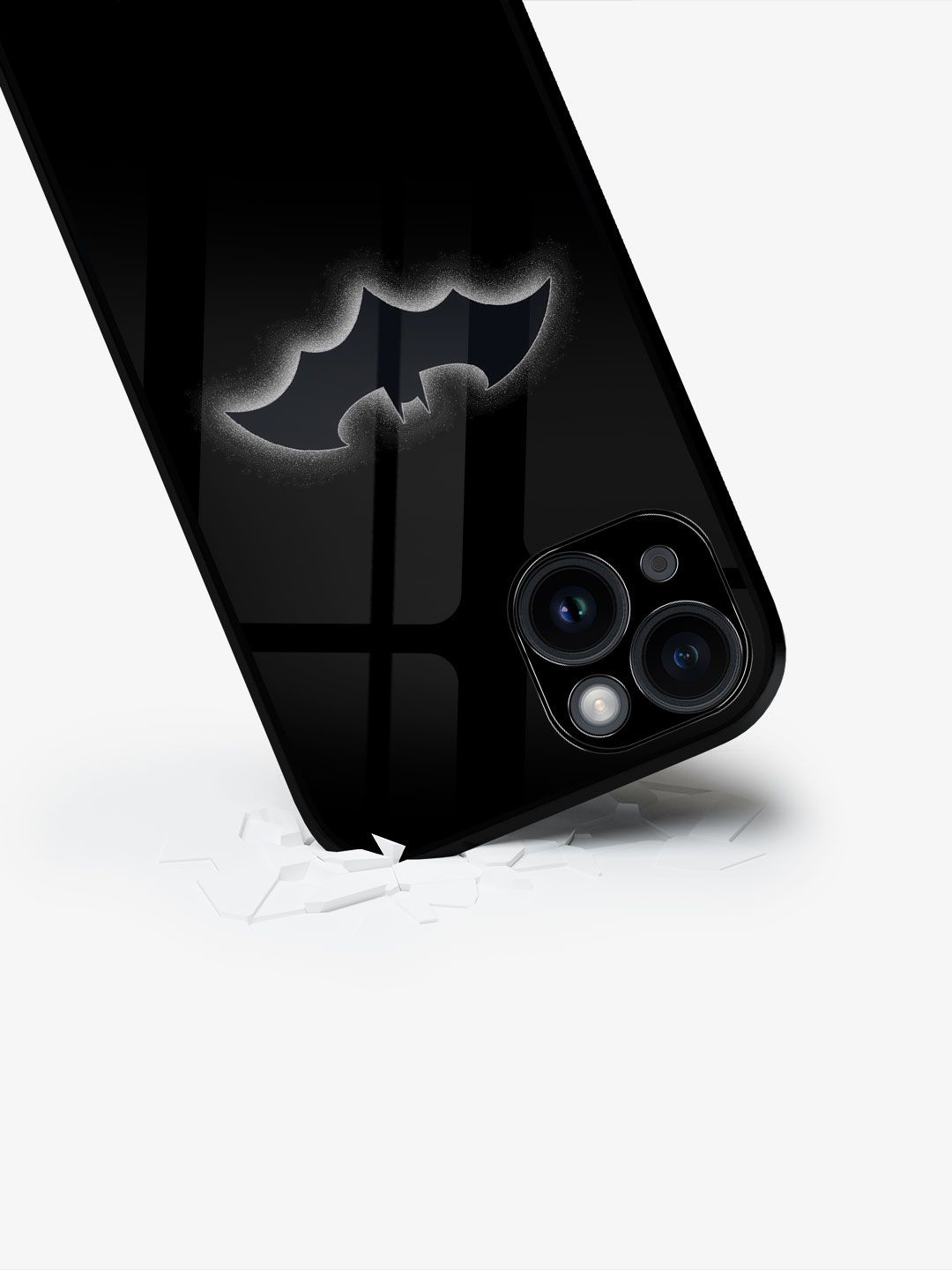 

macmerise Superhero Printed iPhone 15 Plus Back Case Mobile Accessories, Black