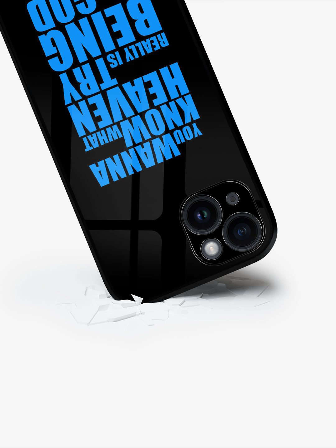 

macmerise Typography Printed iPhone 15 Back Case Mobile Accessories, Black