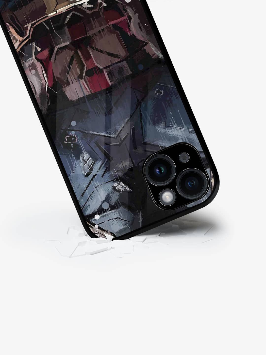 

macmerise Abstract Printed iPhone 15 Plus Back Case Mobile Accessories, Black