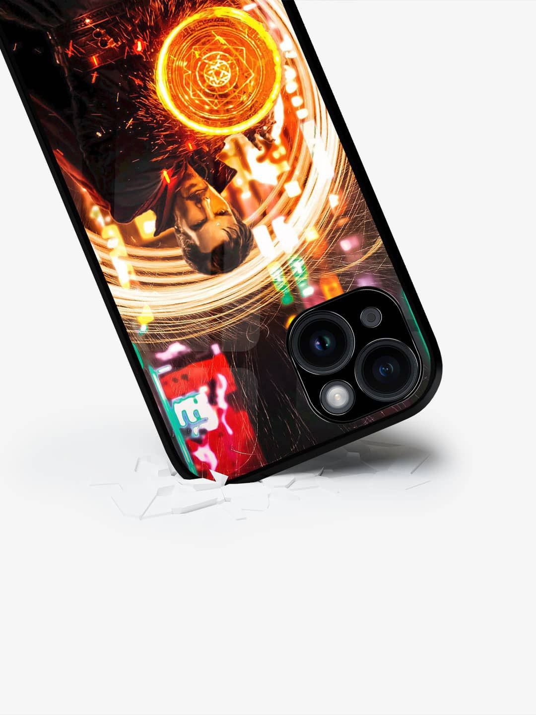 

macmerise Superhero Printed iPhone 15 Plus Back Case Mobile Accessories, Black