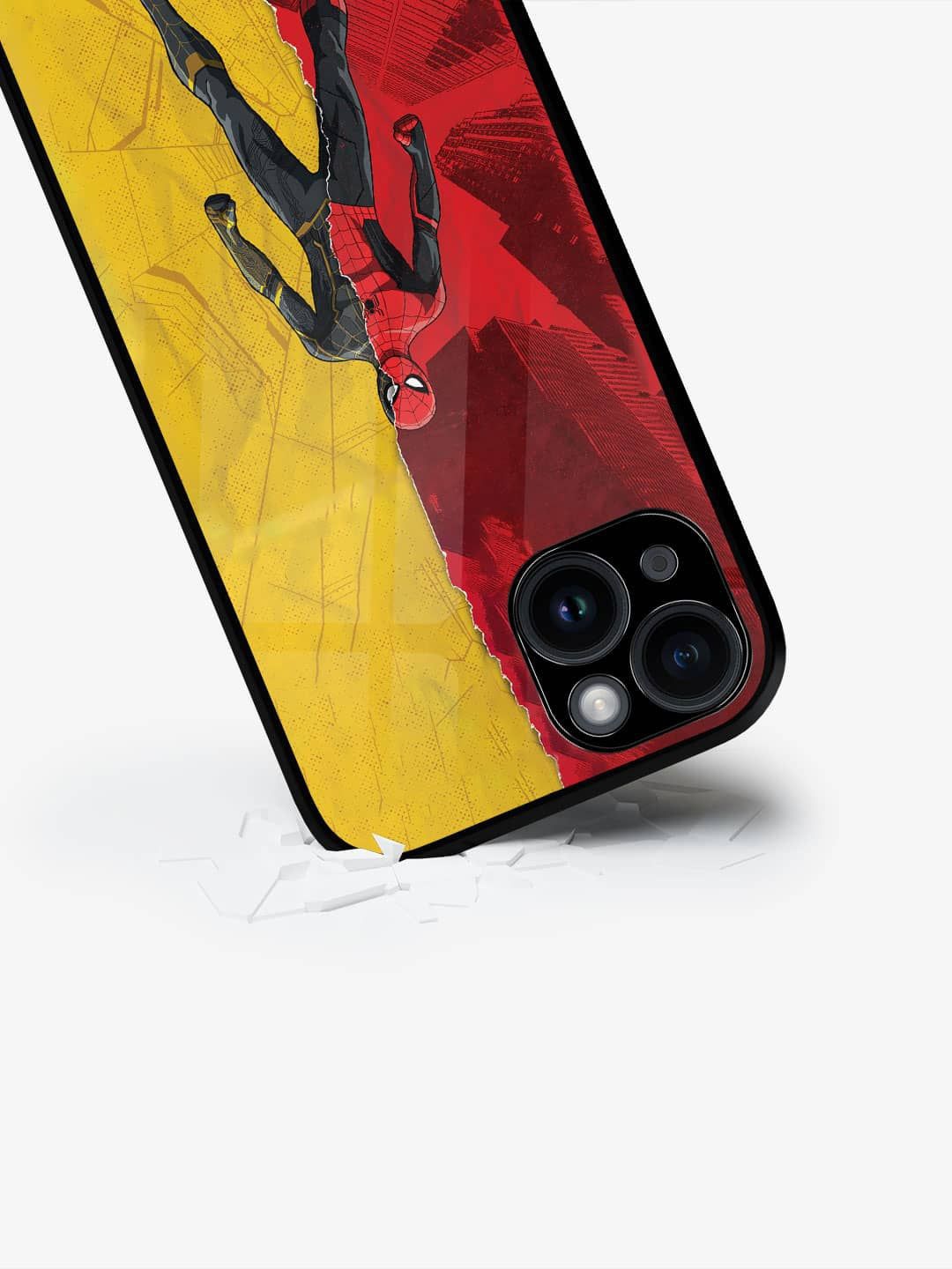 

macmerise Superhero Printed iPhone 15 Plus Back Case Mobile Accessories, Red