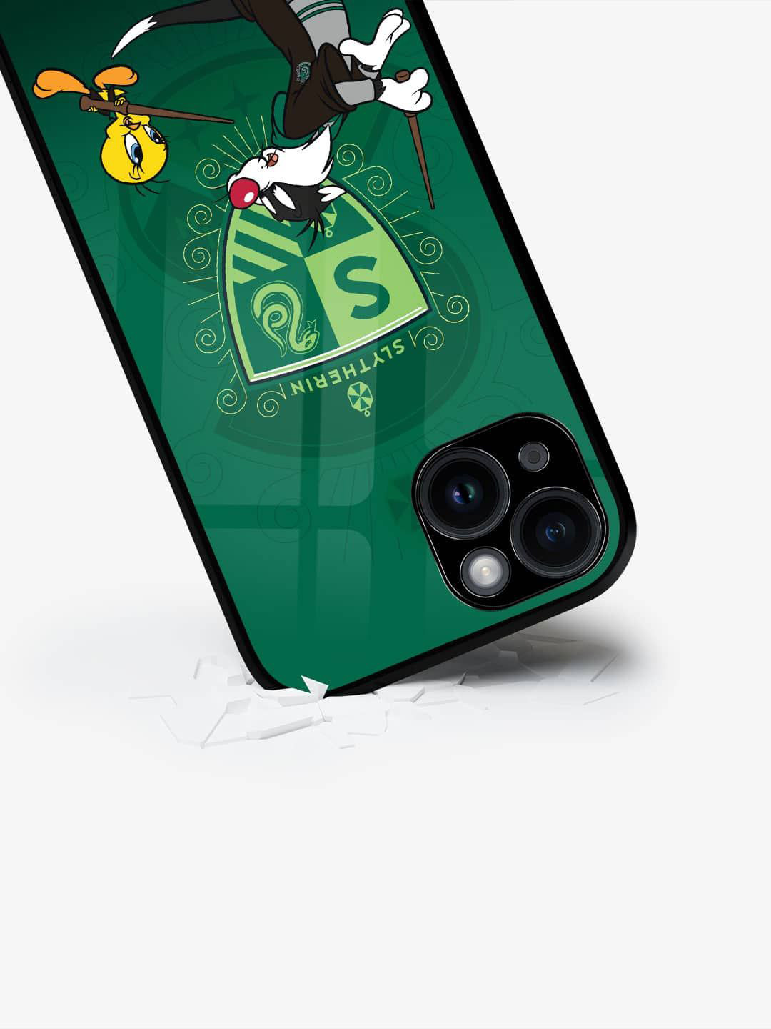 

macmerise Cartoon Characters Printed iPhone 15 Plus Back Case Mobile Accessories, Green