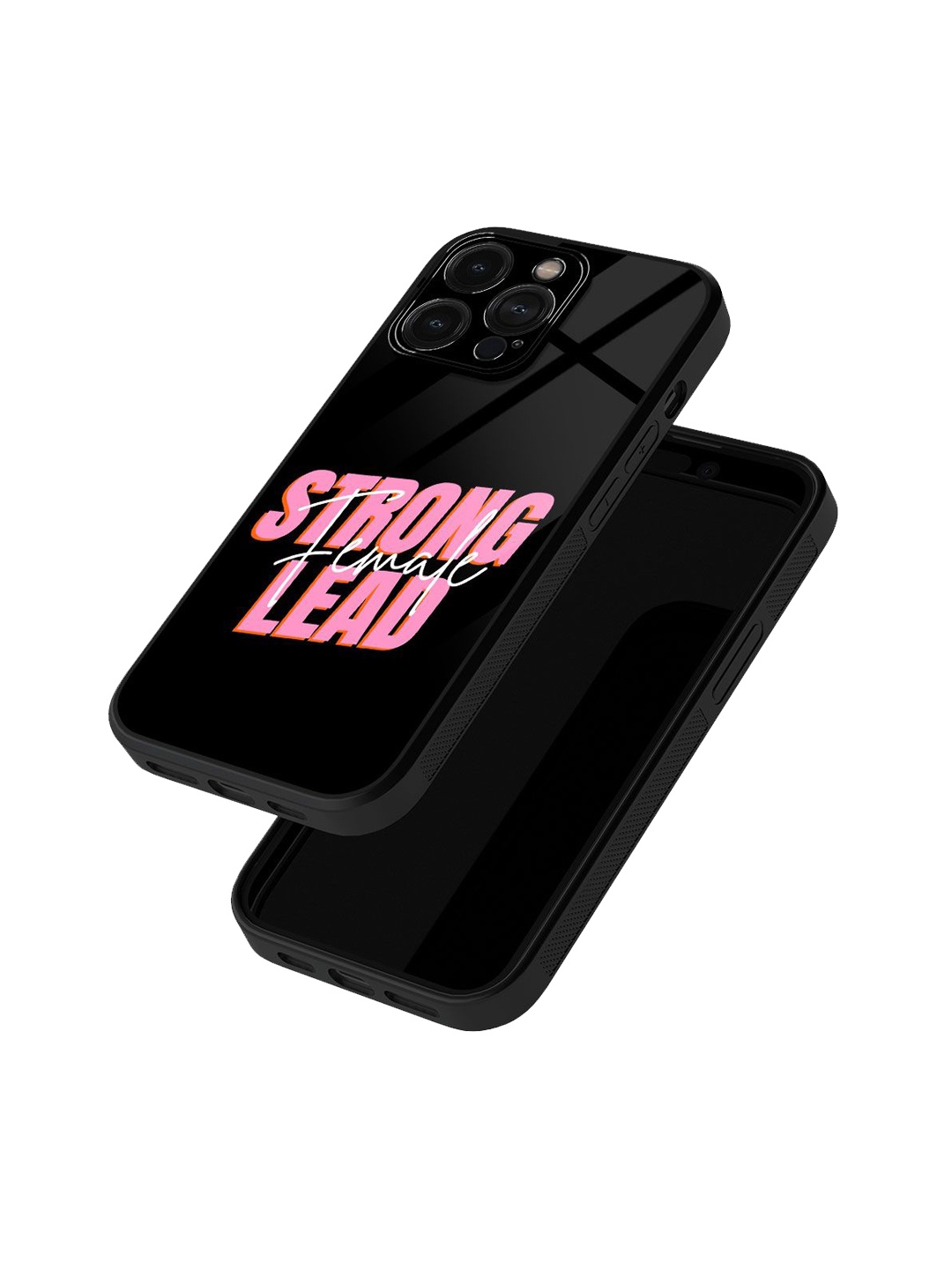 

macmerise Typography Printed iPhone 15 Pro Max Back Case Mobile Accessories, Black