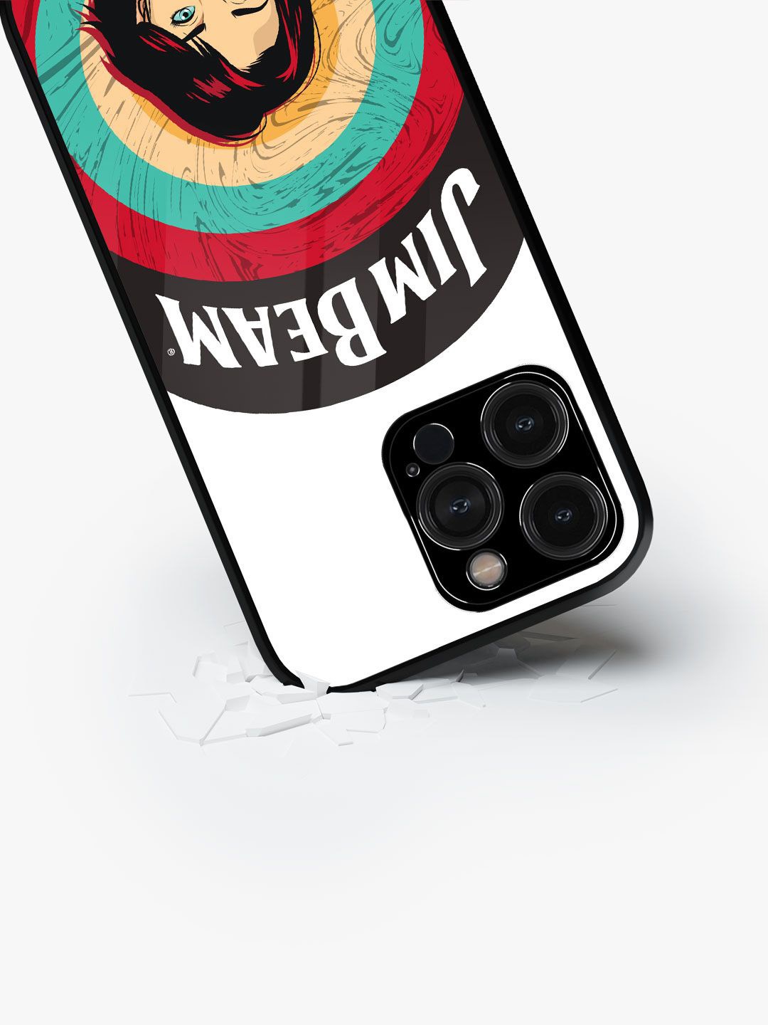 

macmerise Quirky Printed iPhone 15 Pro Max Back Case Mobile Accessories, White