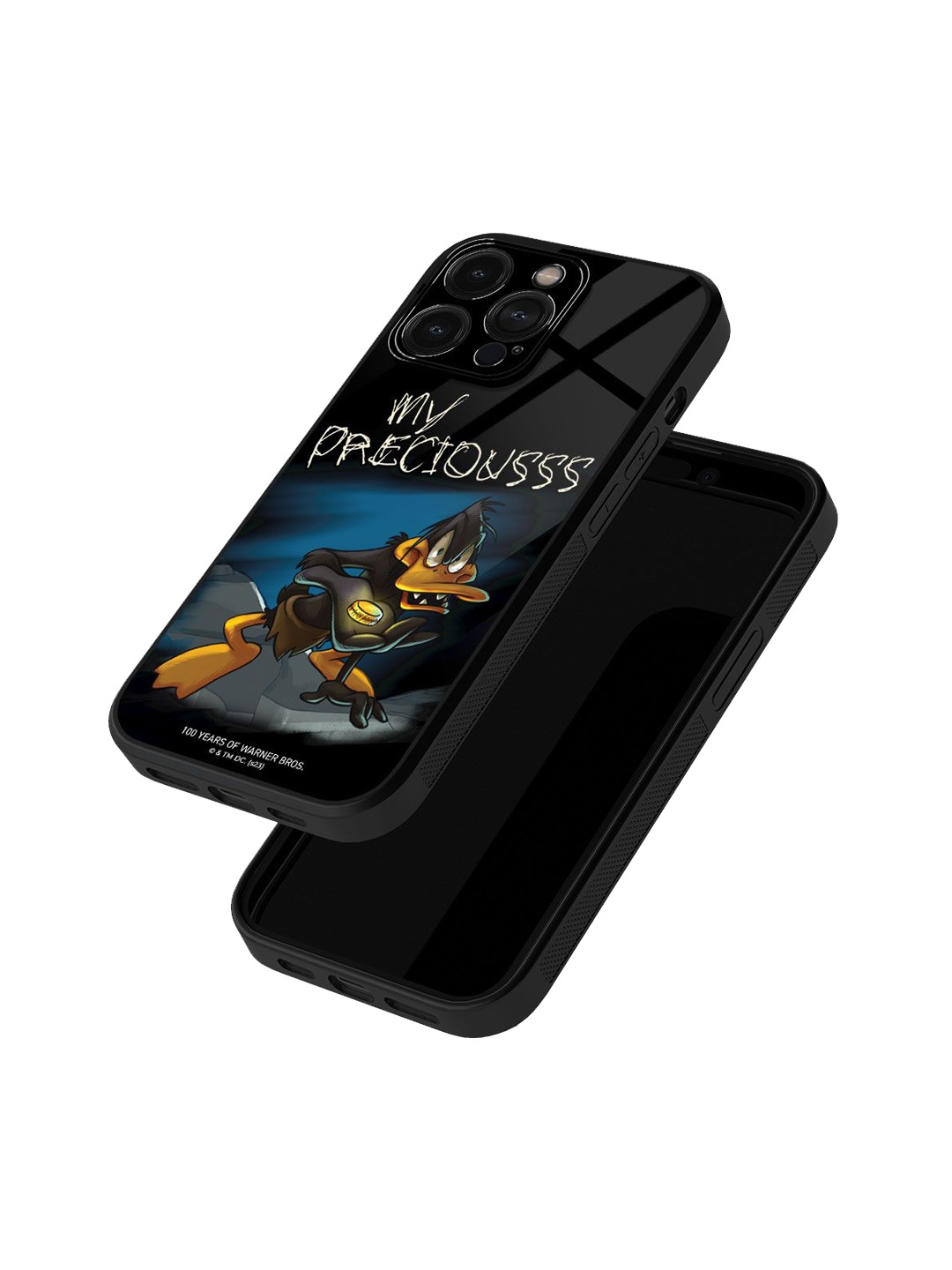

macmerise Cartoon Characters Printed iPhone 15 Pro Max Back Case Mobile Accessories, Black