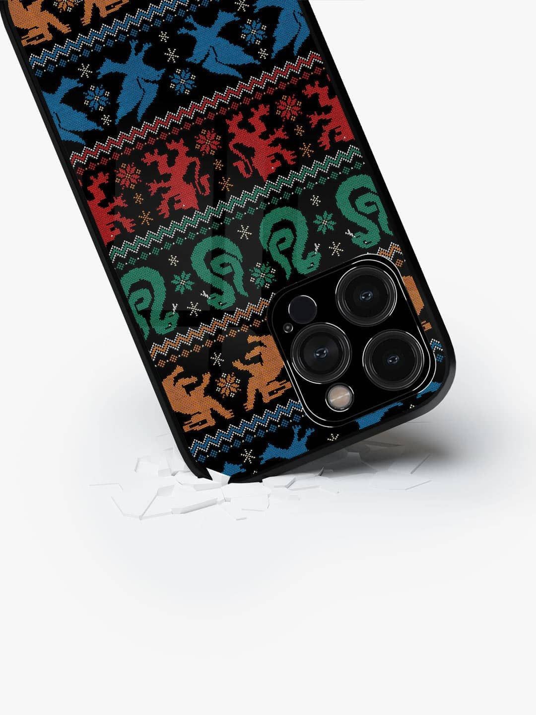 

macmerise Abstract Printed iPhone 15 Pro Max Back Case Mobile Accessories, Black