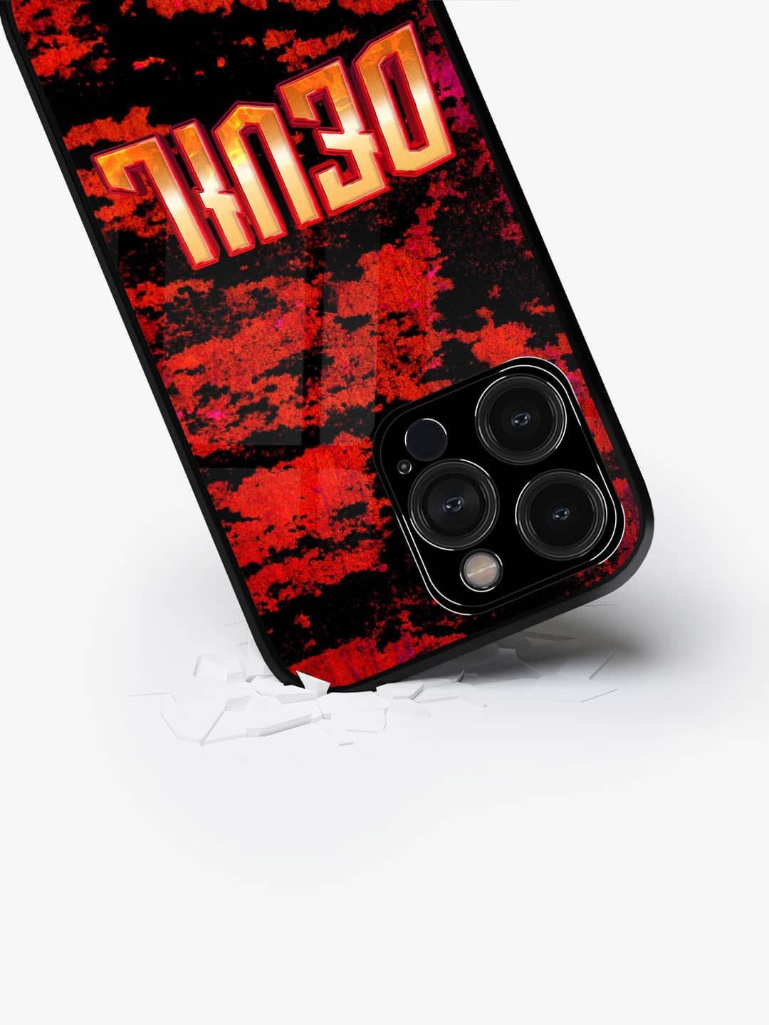 

macmerise Typography Printed iPhone 15 Pro Back Case Mobile Accessories, Red