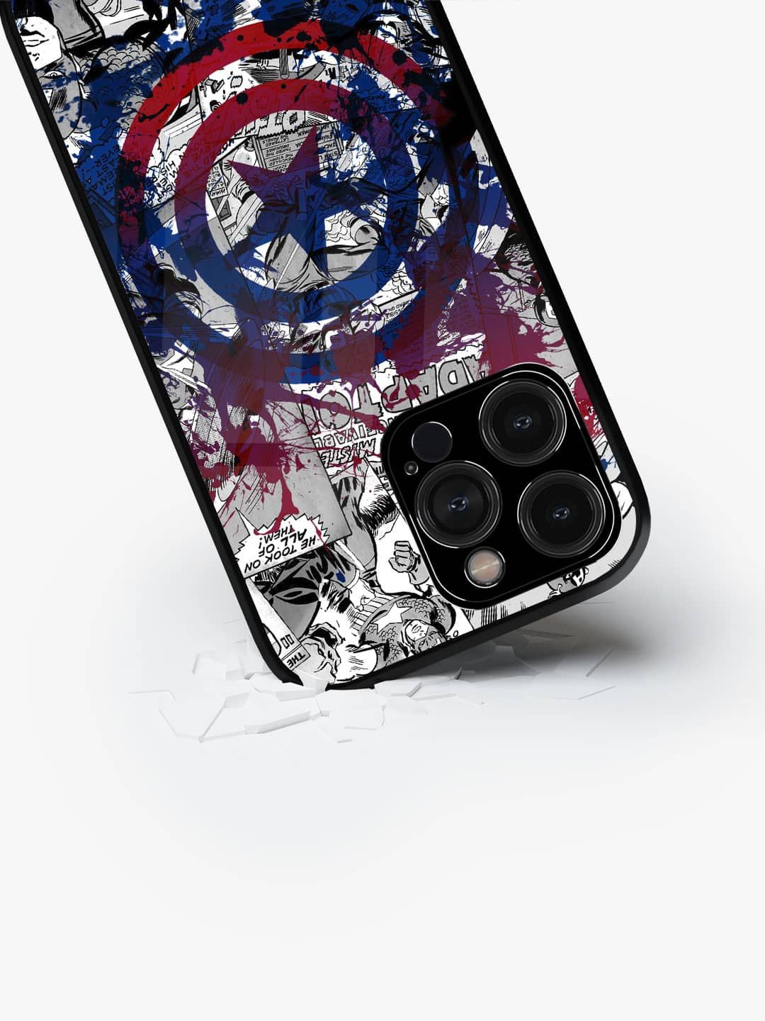 

macmerise Superhero Printed iPhone 15 Pro Max Back Case Mobile Accessories, Blue