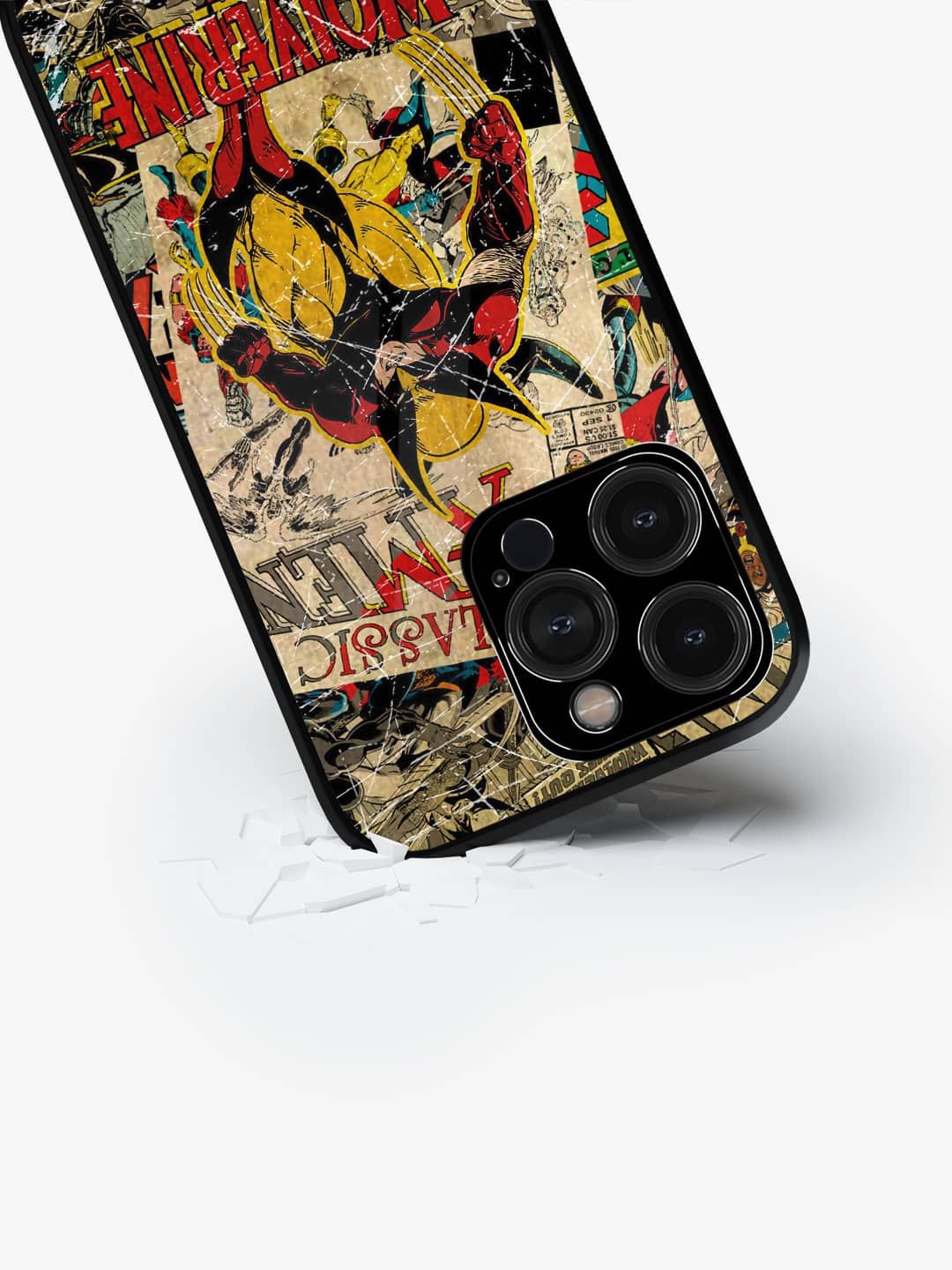 

macmerise Superhero Printed iPhone 15 Pro Back Case Mobile Accessories, Cream