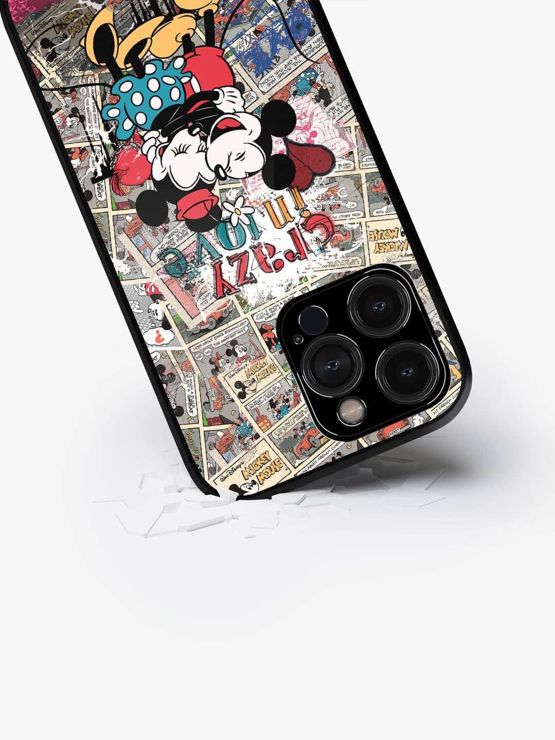 

macmerise Cartoon Characters Printed iPhone 15 Pro Max Back Case Mobile Accessories, Black