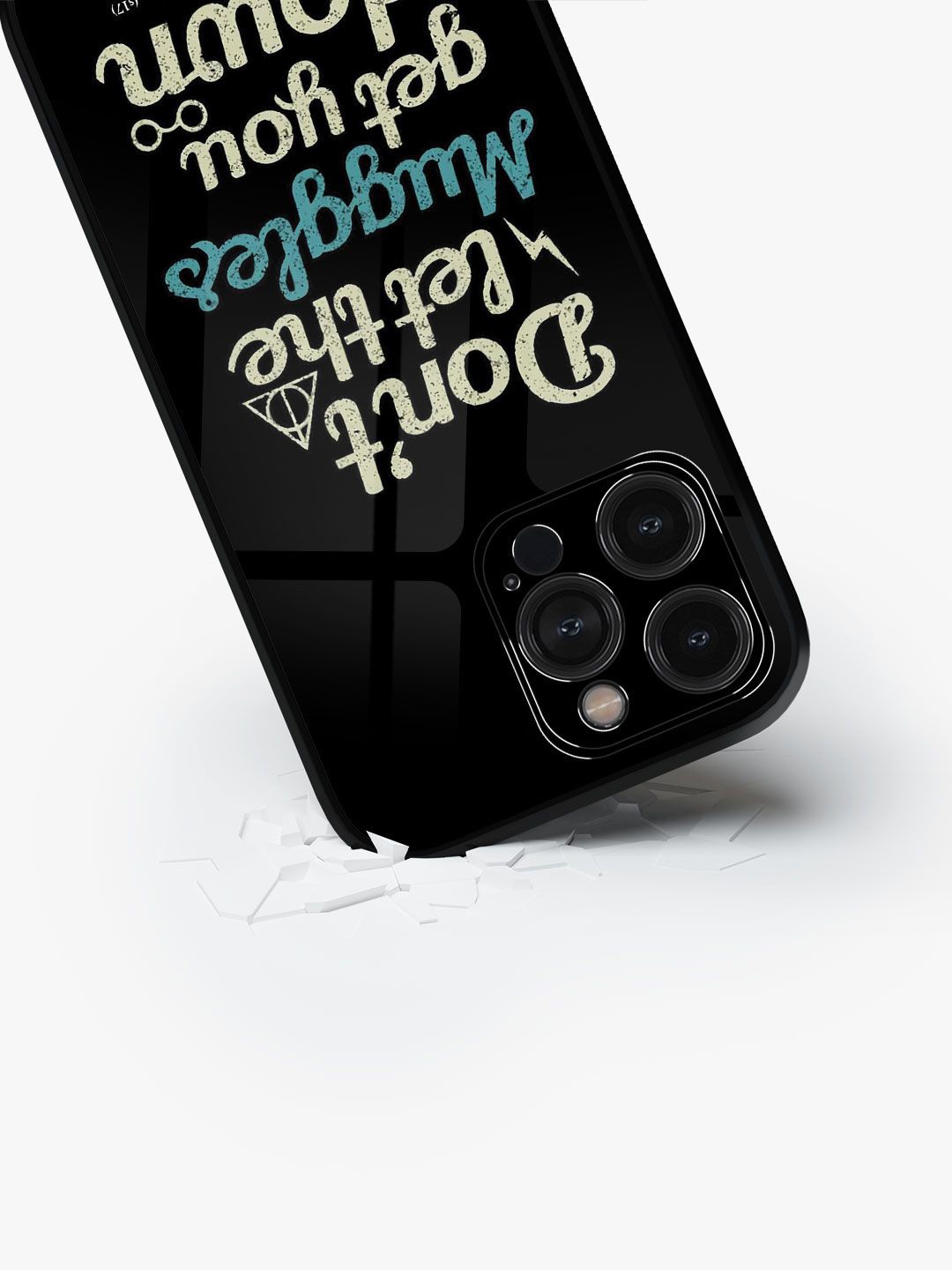 

macmerise Typography Printed iPhone 15 Pro Max Back Case Mobile Accessories, Black