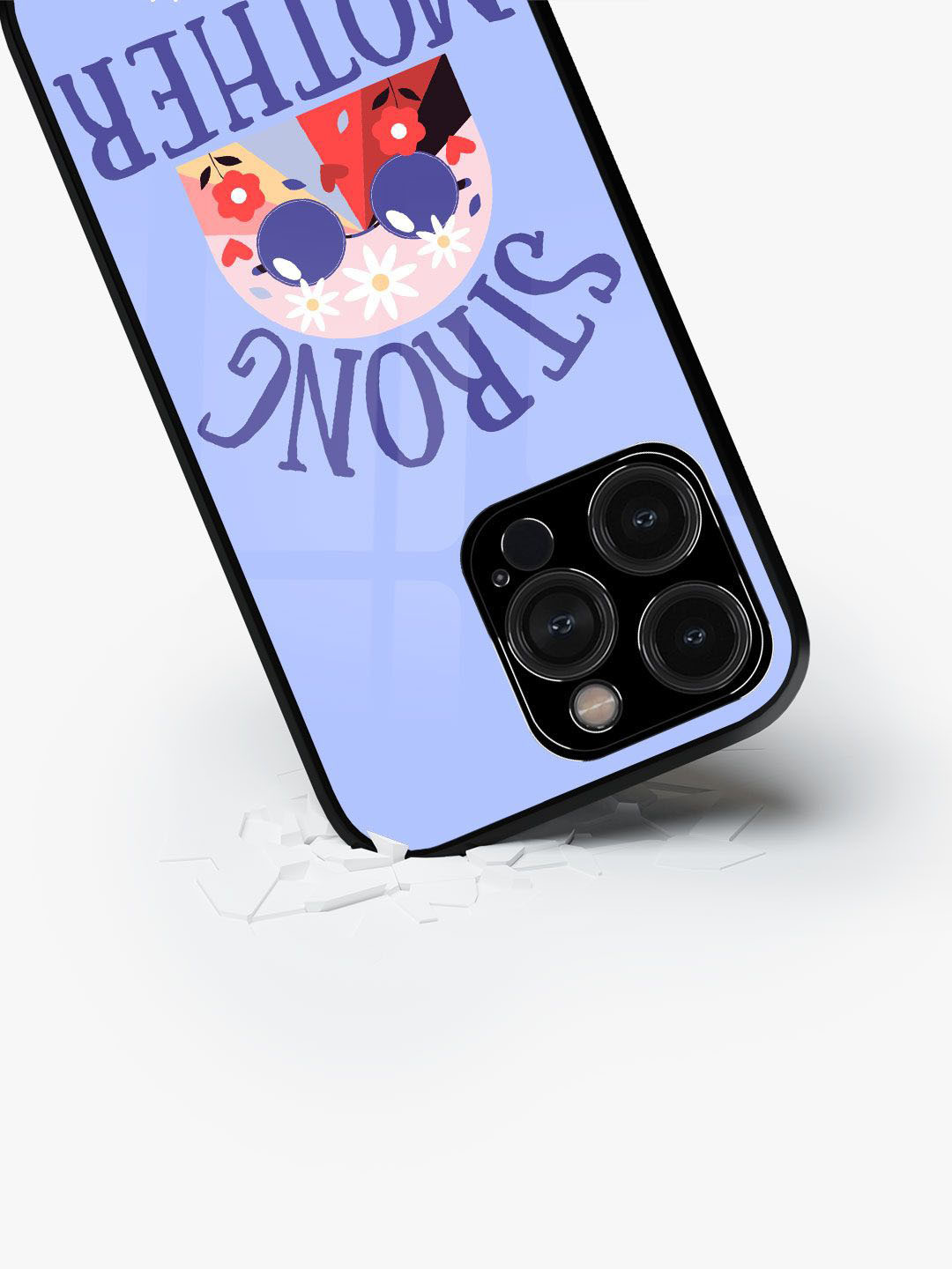 

macmerise Typography Printed iPhone 15 Pro Back Case Mobile Accessories, Blue