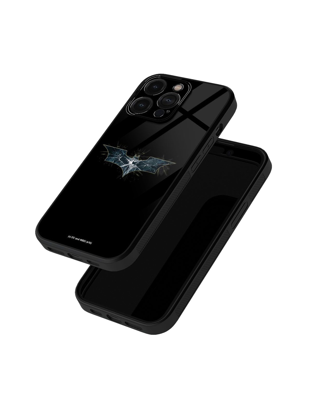 

macmerise Superhero Printed iPhone 15 Pro Max Back Case Mobile Accessories, Black