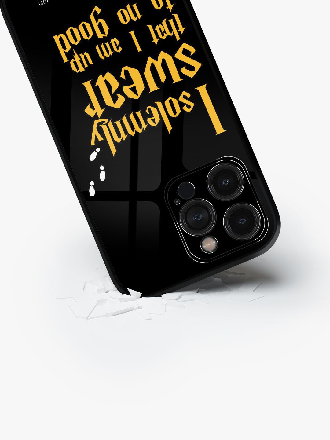 

macmerise Typography Printed iPhone 15 Pro Max Back Case Mobile Accessories, Black