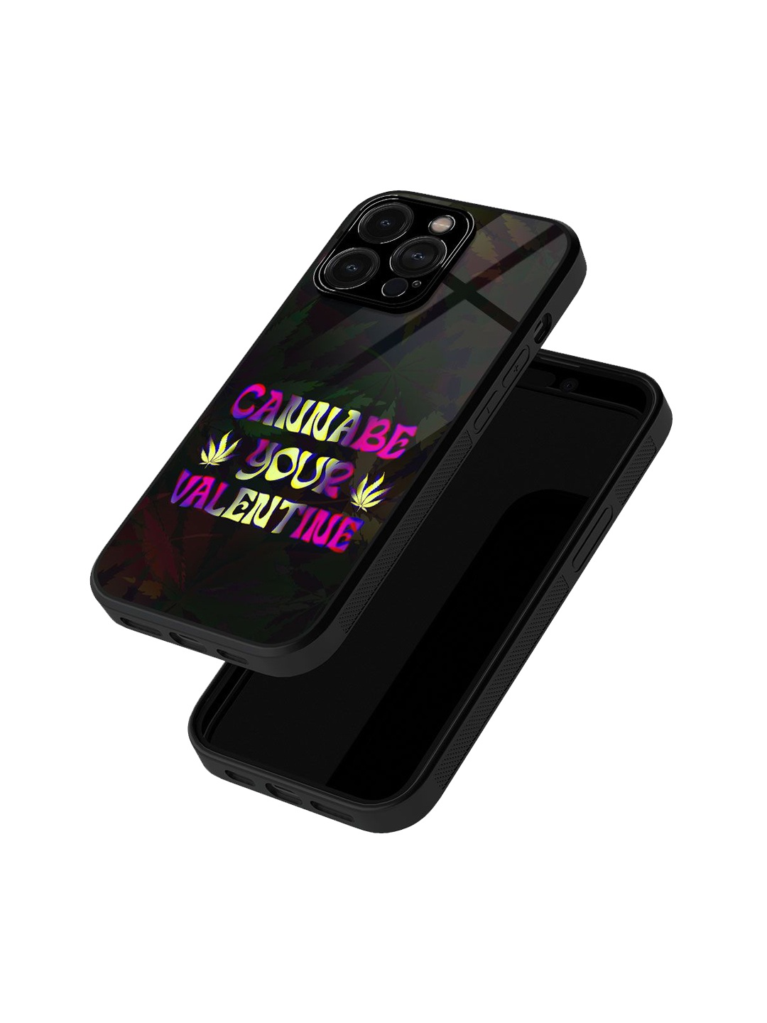 

macmerise Typography Printed iPhone 15 Pro Max Back Case Mobile Accessories, Black