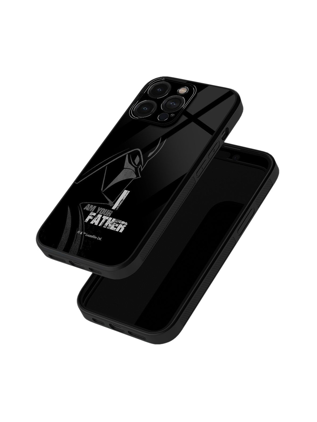 

macmerise Superhero Printed iPhone 15 Pro Max Back Case Mobile Accessories, Black